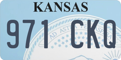 KS license plate 971CKQ