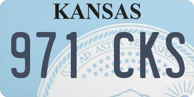 KS license plate 971CKS