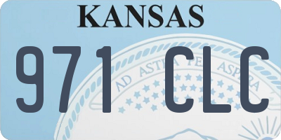KS license plate 971CLC