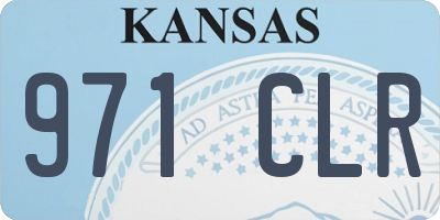 KS license plate 971CLR
