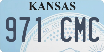KS license plate 971CMC