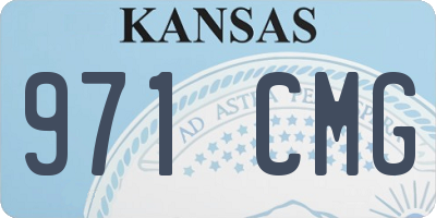 KS license plate 971CMG