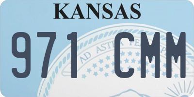 KS license plate 971CMM