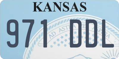 KS license plate 971DDL