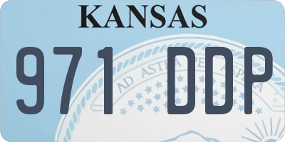 KS license plate 971DDP