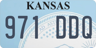 KS license plate 971DDQ