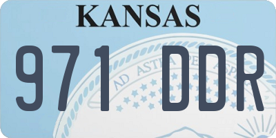 KS license plate 971DDR