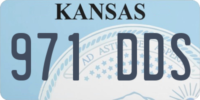 KS license plate 971DDS