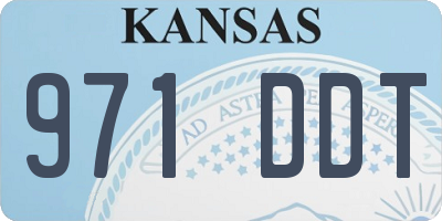 KS license plate 971DDT