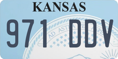 KS license plate 971DDV