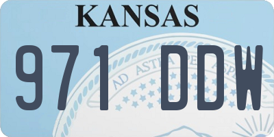 KS license plate 971DDW
