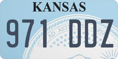 KS license plate 971DDZ