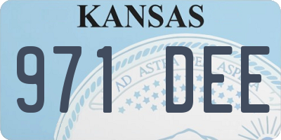 KS license plate 971DEE