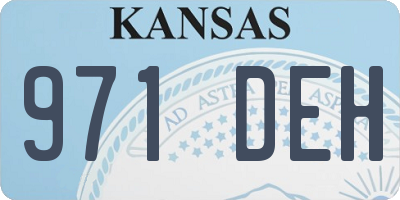 KS license plate 971DEH
