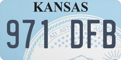 KS license plate 971DFB