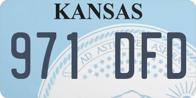 KS license plate 971DFD