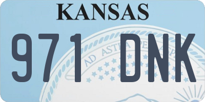 KS license plate 971DNK