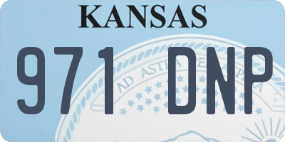 KS license plate 971DNP