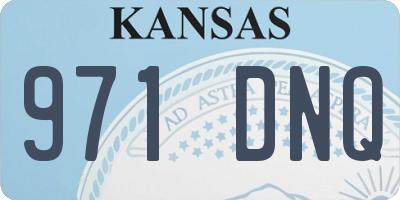 KS license plate 971DNQ