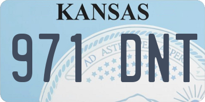 KS license plate 971DNT