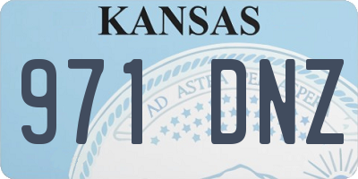 KS license plate 971DNZ