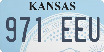 KS license plate 971EEU