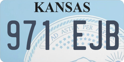 KS license plate 971EJB