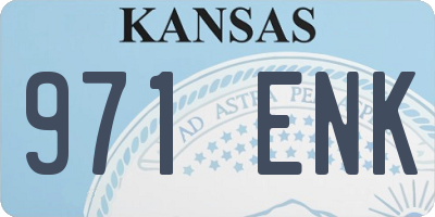 KS license plate 971ENK