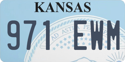 KS license plate 971EWM