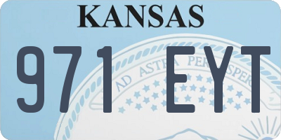 KS license plate 971EYT