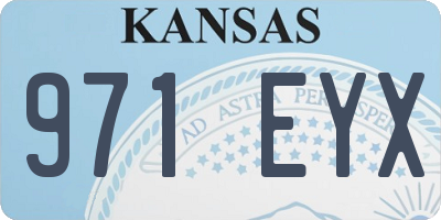 KS license plate 971EYX
