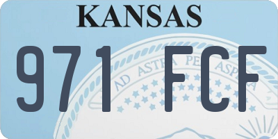 KS license plate 971FCF