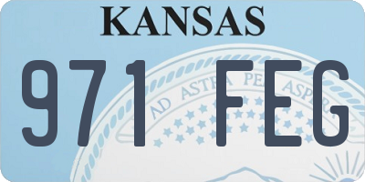 KS license plate 971FEG