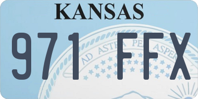 KS license plate 971FFX
