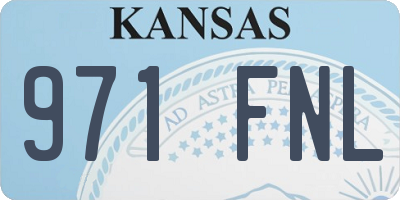 KS license plate 971FNL