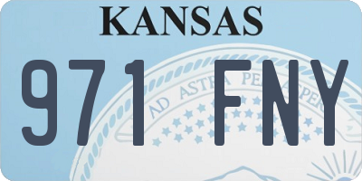 KS license plate 971FNY