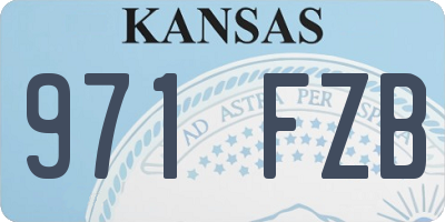 KS license plate 971FZB