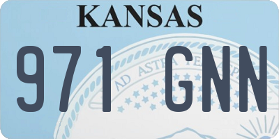 KS license plate 971GNN