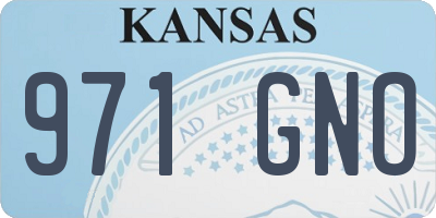 KS license plate 971GNO