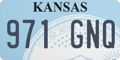 KS license plate 971GNQ