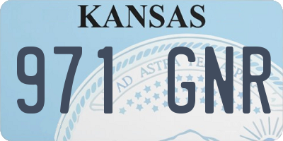 KS license plate 971GNR