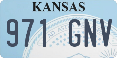 KS license plate 971GNV