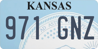 KS license plate 971GNZ