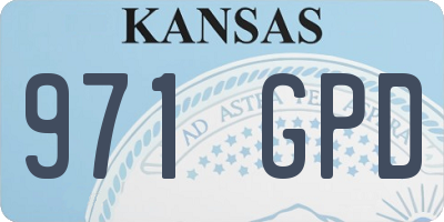 KS license plate 971GPD