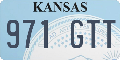 KS license plate 971GTT