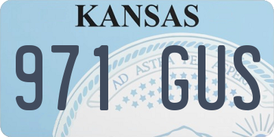 KS license plate 971GUS