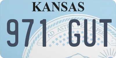 KS license plate 971GUT