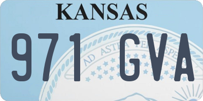 KS license plate 971GVA