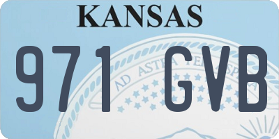 KS license plate 971GVB