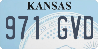 KS license plate 971GVD
